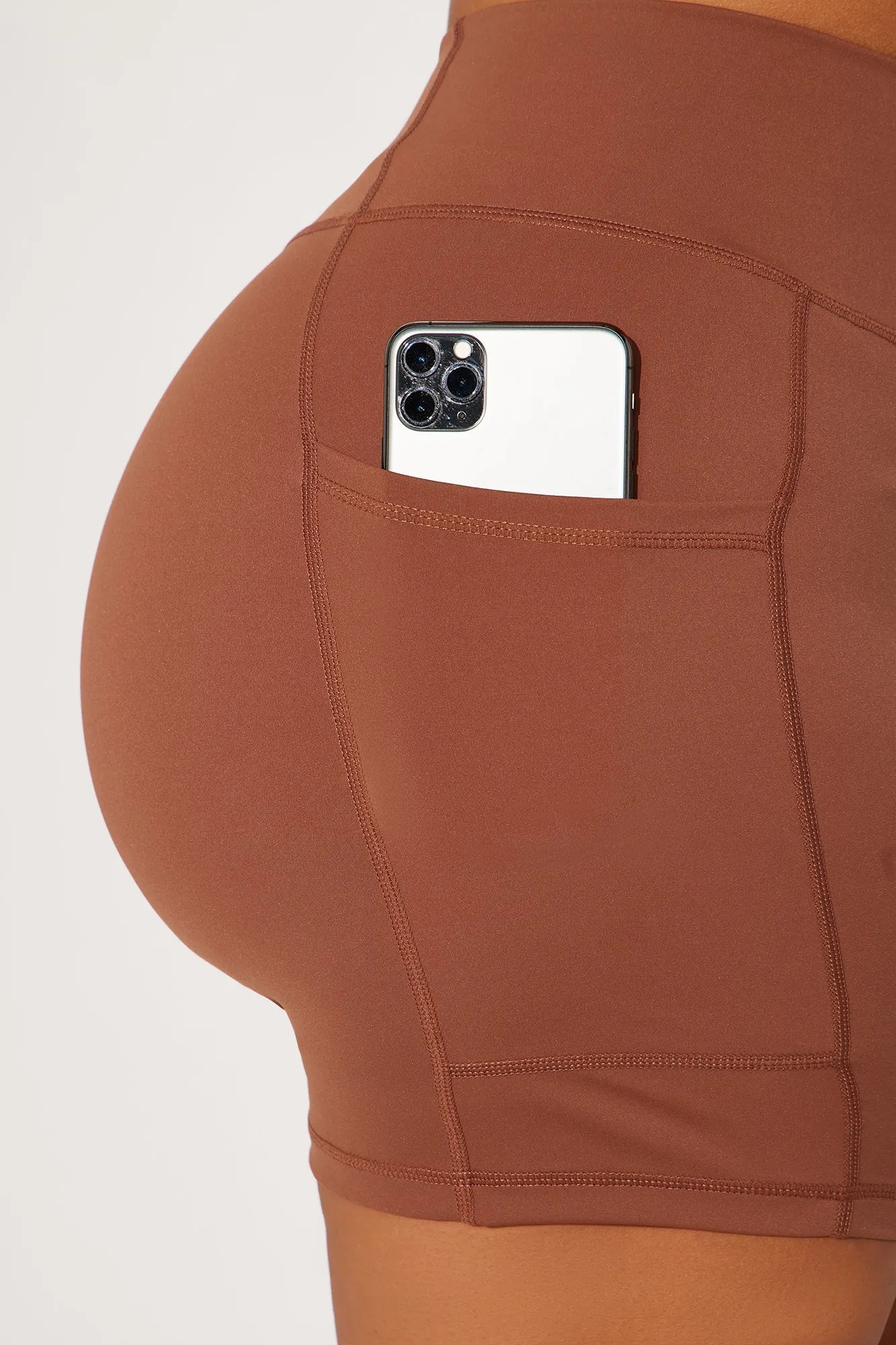 Stay Alert Active Short Set - Mocha
