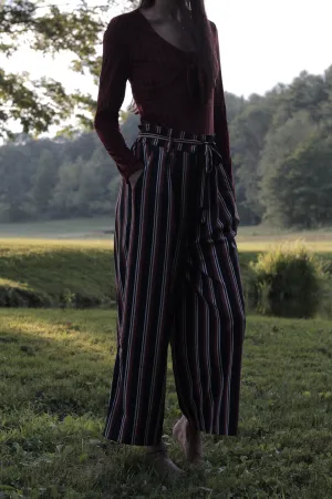 Striped Cropped Trouser