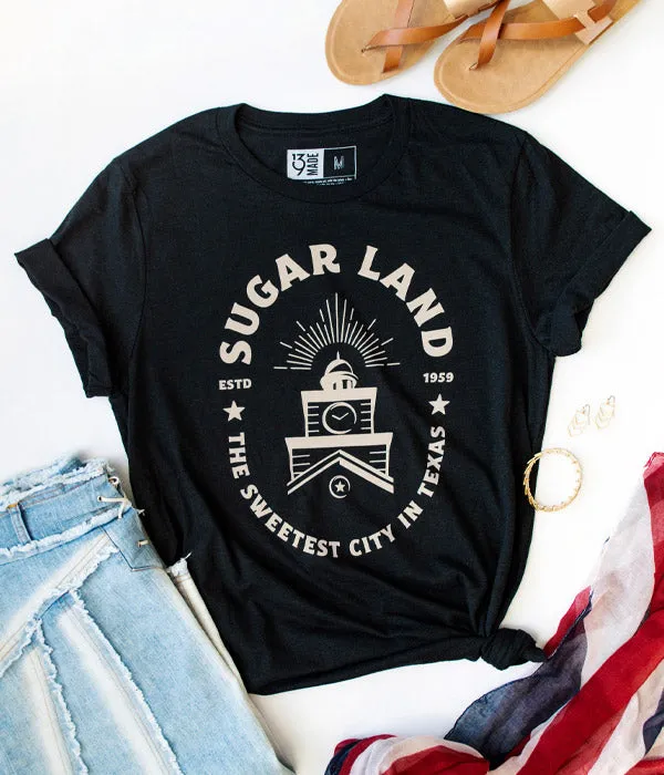 Sugar Land Badge Tee - Black