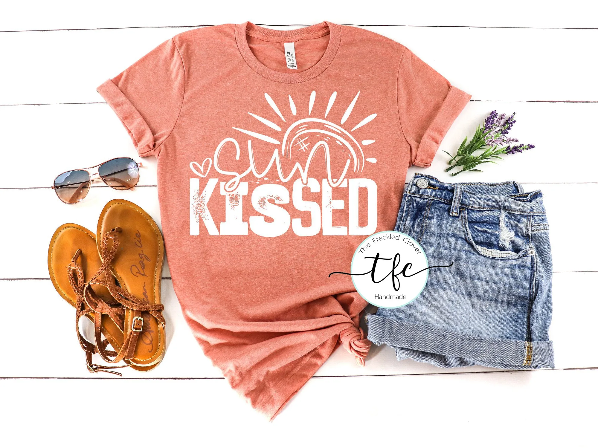 {Sun Kissed} screen print tee
