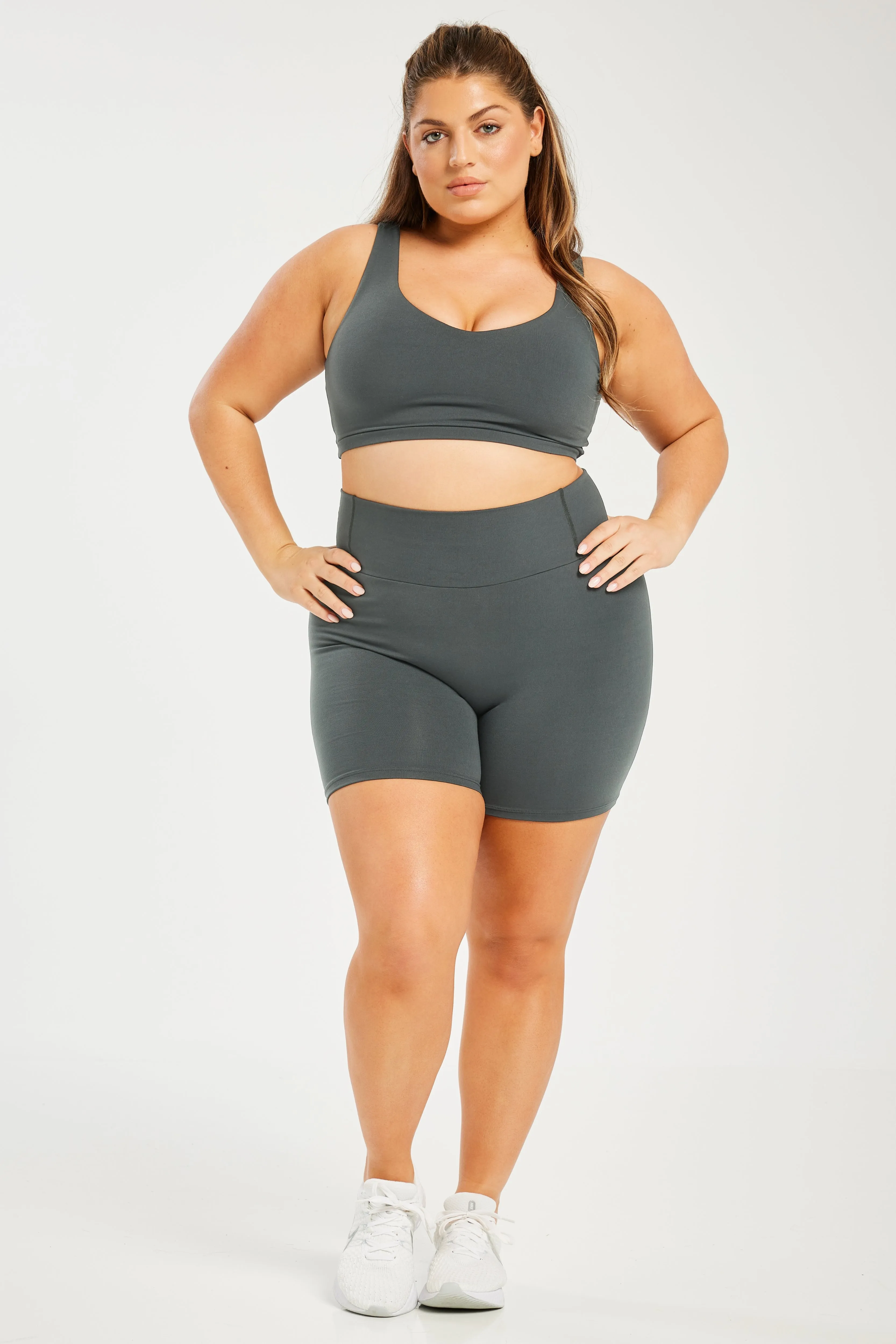 Super Stretch Sculpting Bike Shorts Dark Grey (FINAL SALE)