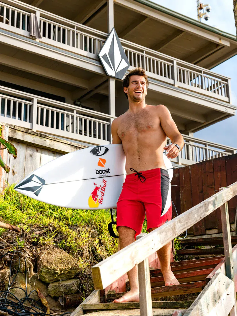 Surf Vitals J Robinson Mod 20" Boardshort - Ribbon Red (RNR)