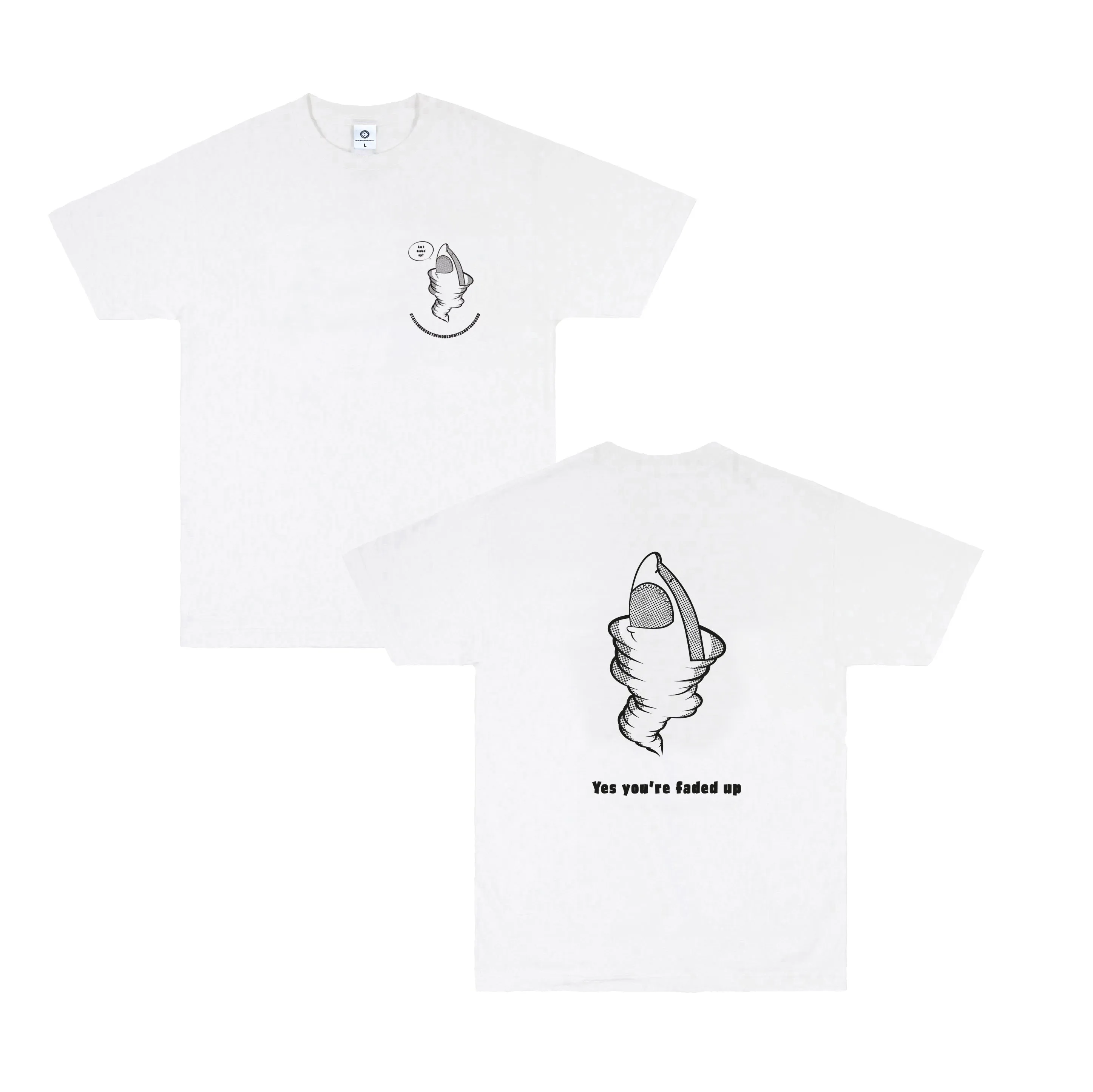 Tailenders 'Sharknado' Tee - White