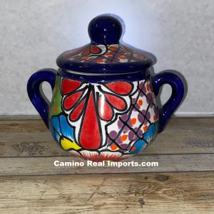 Talavera Pottery Sugar Canister Hand Painted TPSC003