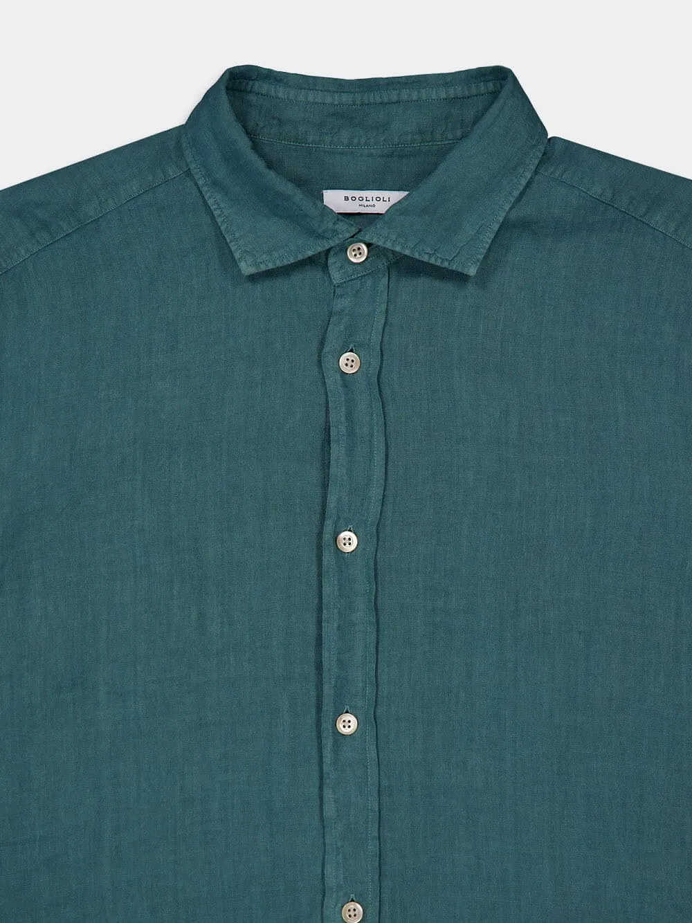Teal Linen Shirt