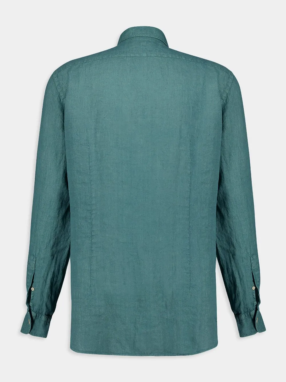 Teal Linen Shirt