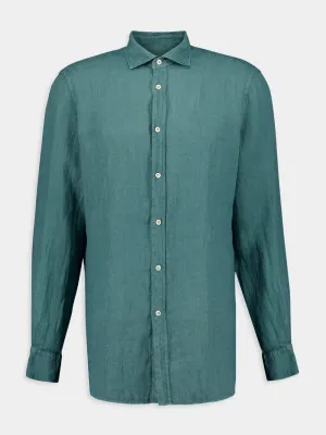 Teal Linen Shirt