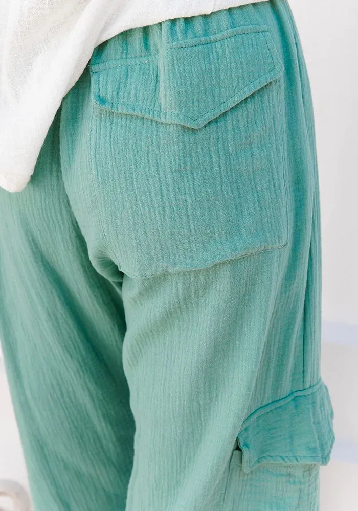 The Cove Cargo Pant Sea Green