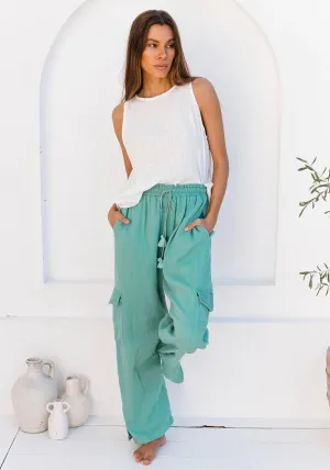 The Cove Cargo Pant Sea Green