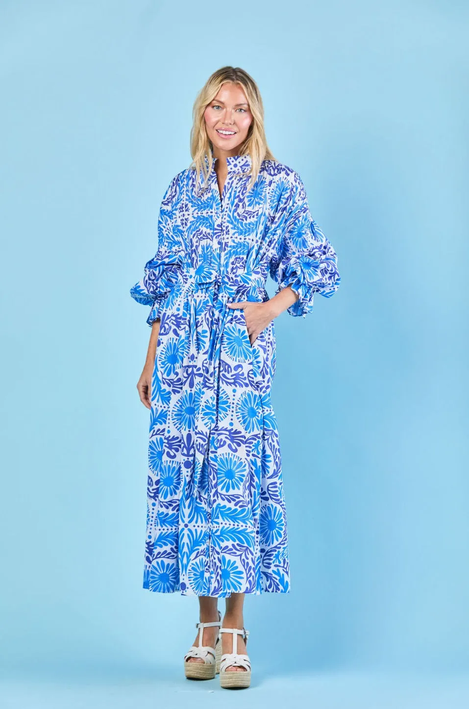 The Every Body Dress in Navy Jardin