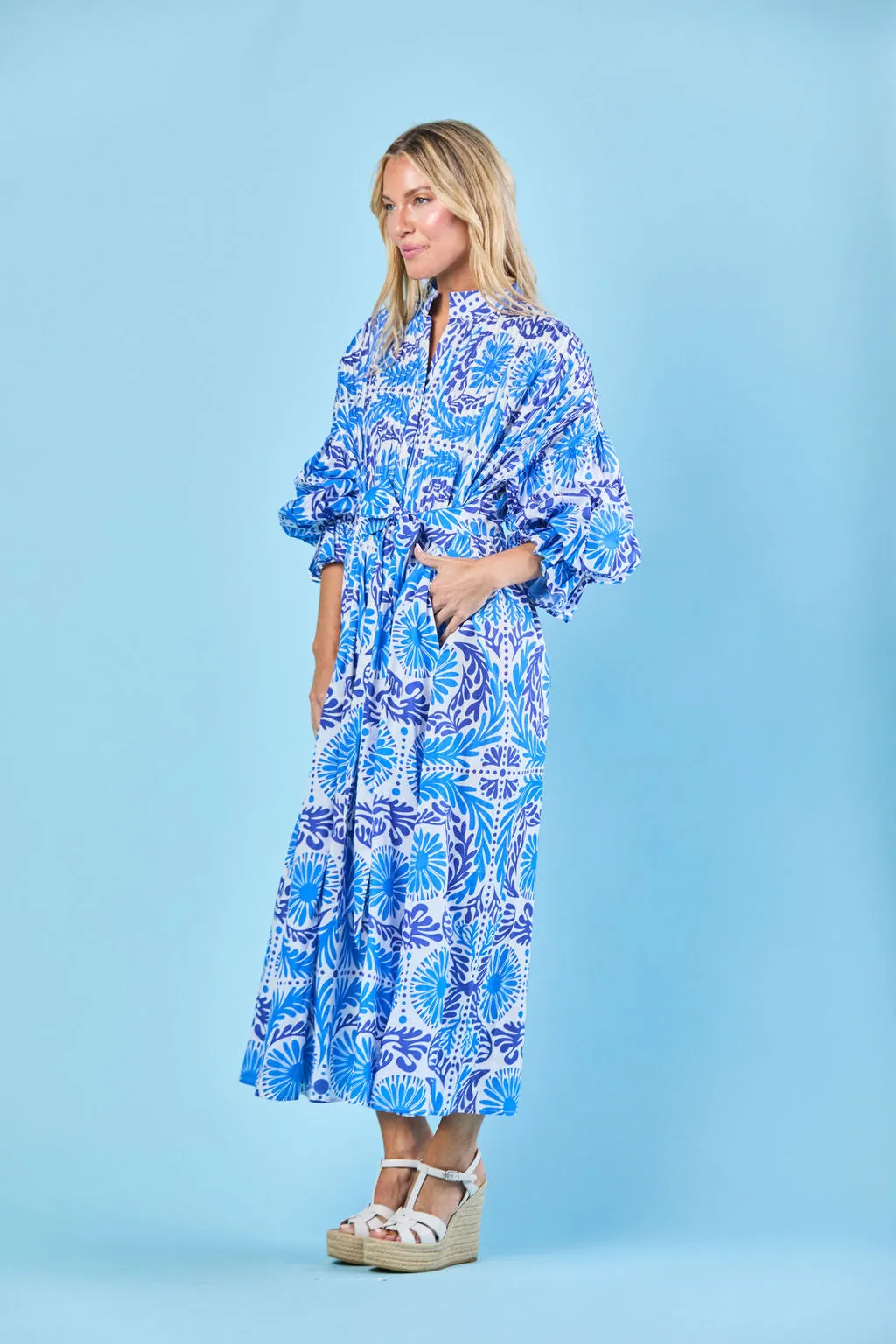The Every Body Dress in Navy Jardin