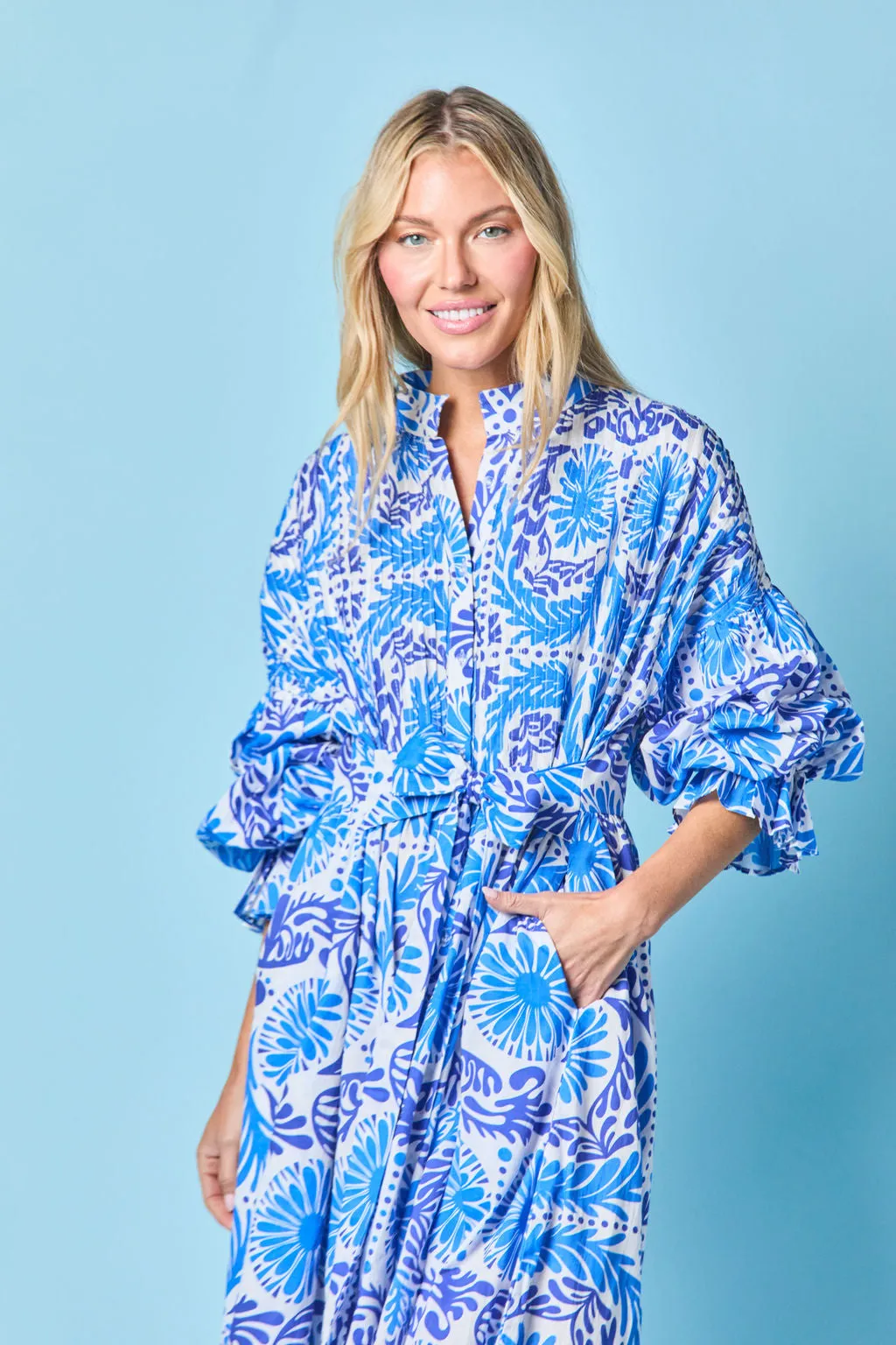 The Every Body Dress in Navy Jardin