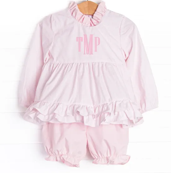 Tickle Me Pink Bloomer Set, Pink