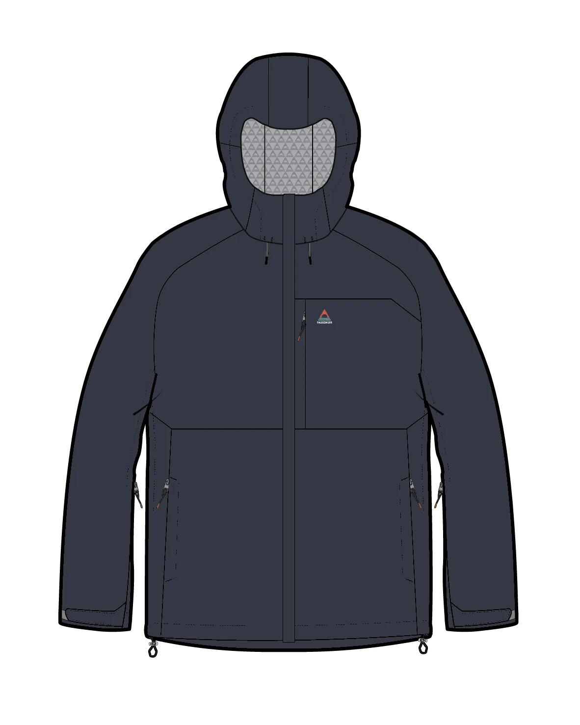 Trailscape Men's Recycled Waterproof Jacket - Charcoal