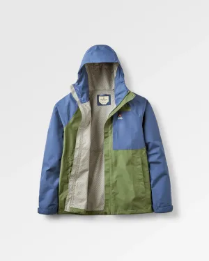 Trailscape Men's Recycled Waterproof Jacket - Dark Denim/Wild Green