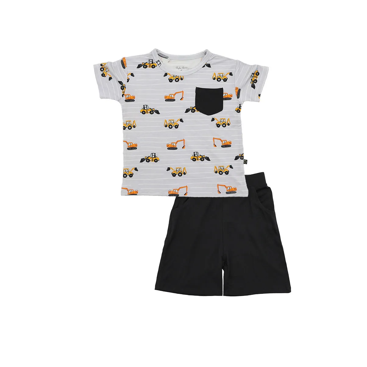 Tristan's Tractors Short Sleeve Shorts Set