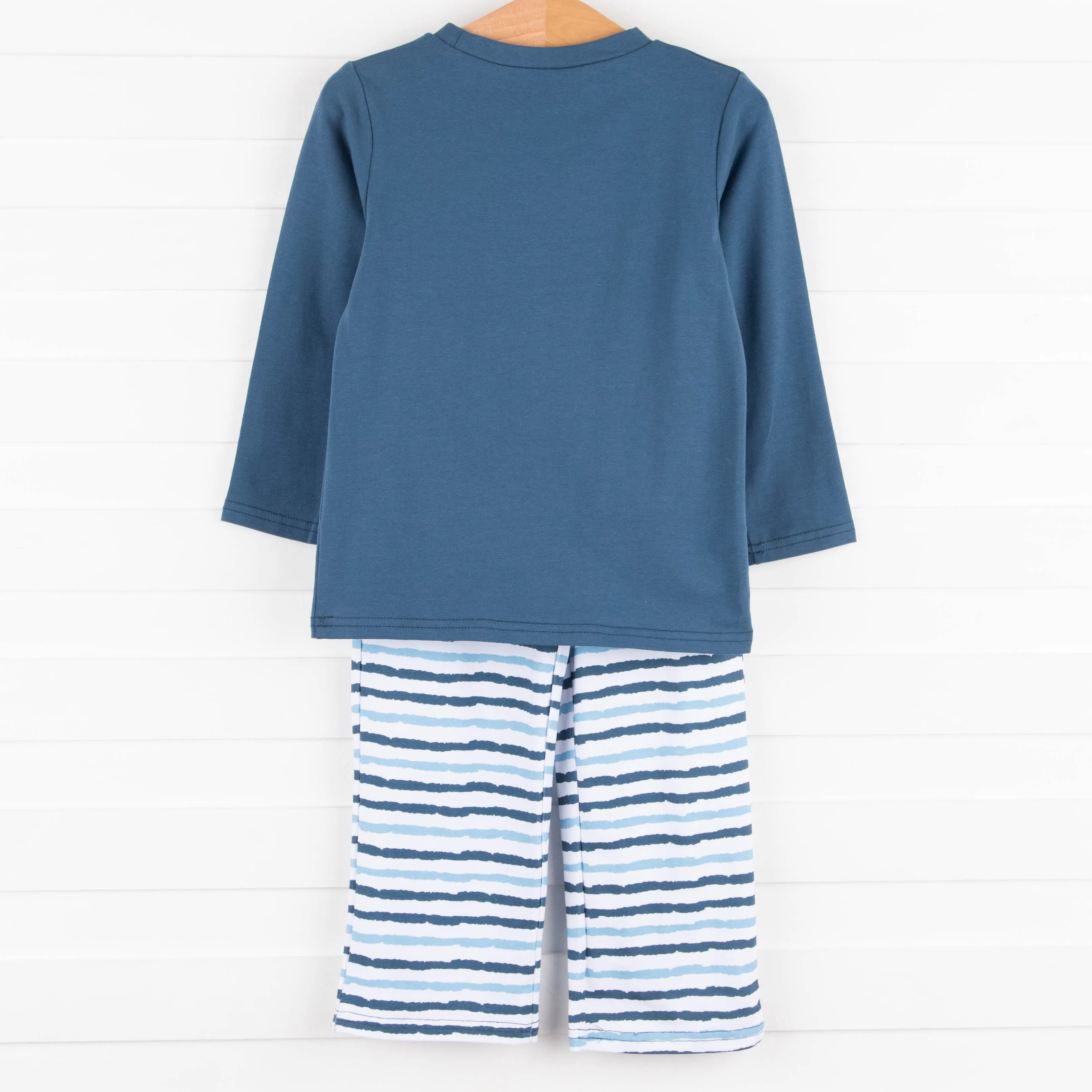 True Blue Pant Set, Blue Stripe