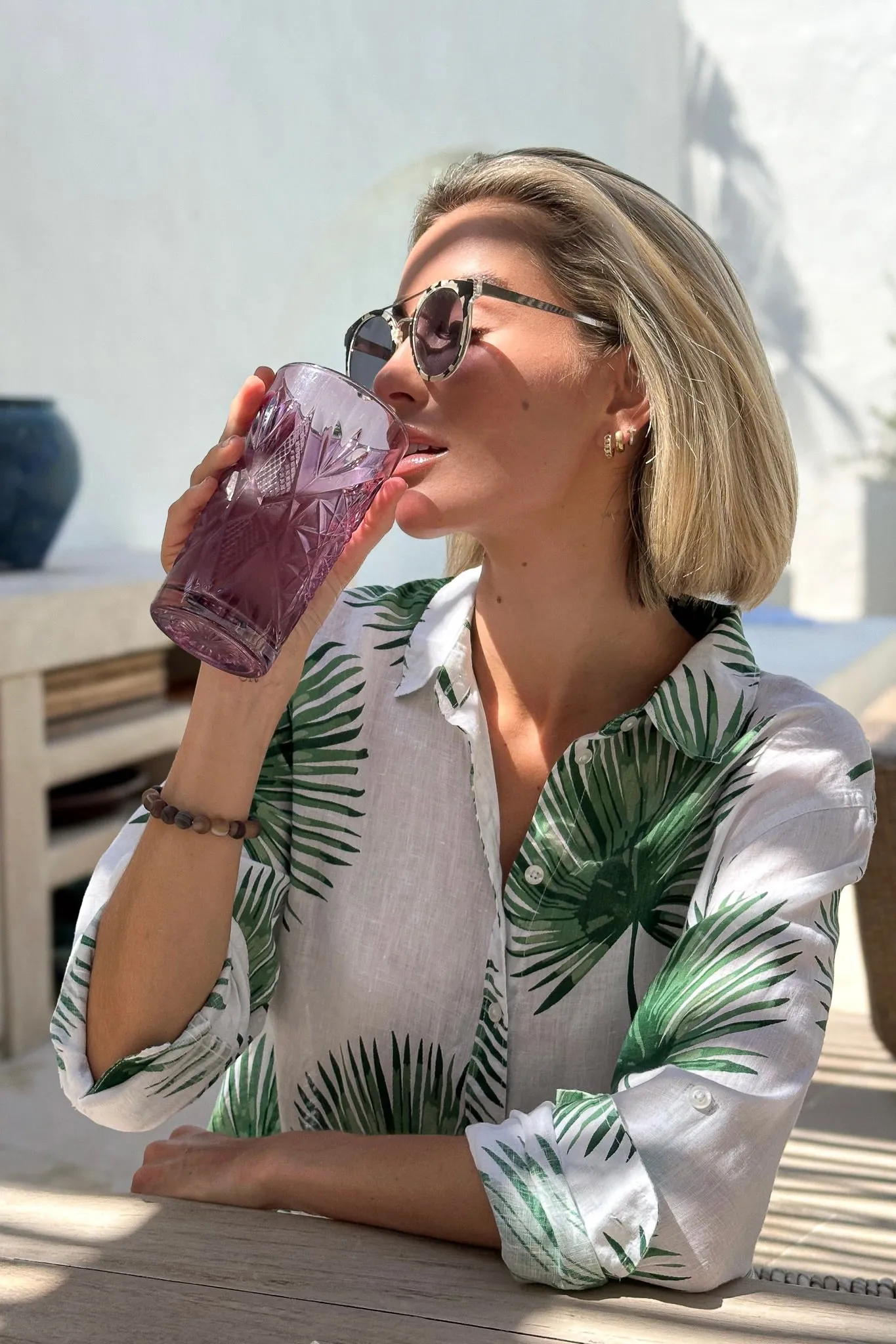 Tulum Days Boyfriend Linen Shirt