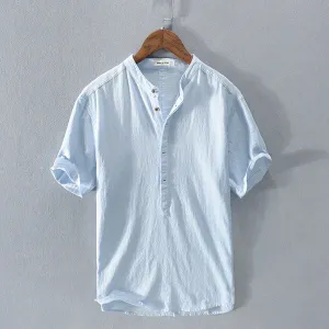 Tyler Summer Shirt: Cotton and Linen