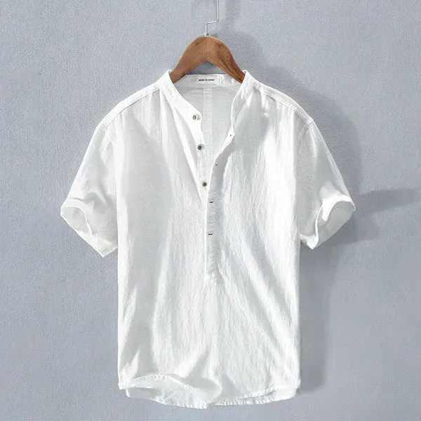 Tyler Summer Shirt: Cotton and Linen