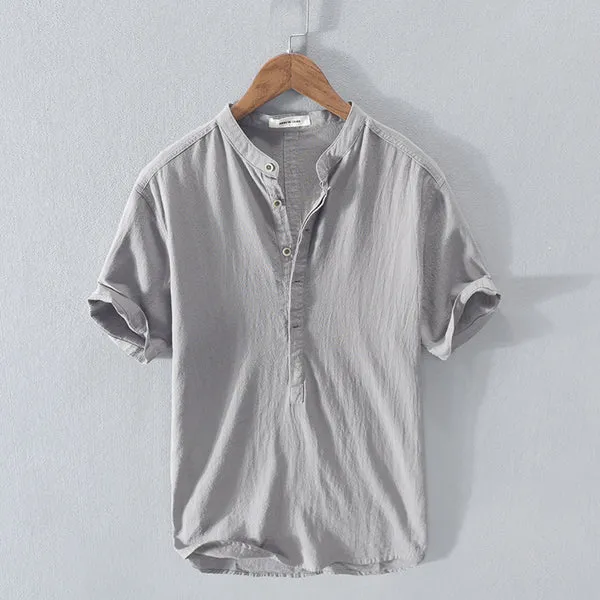 Tyler Summer Shirt: Cotton and Linen