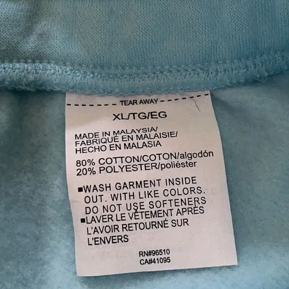 Under Armour Baby Blue Cotton Blend Loose Elastic PullOn Shorts w/ Drawstring-XL