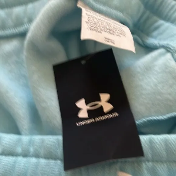 Under Armour Baby Blue Cotton Blend Loose Elastic PullOn Shorts w/ Drawstring-XL
