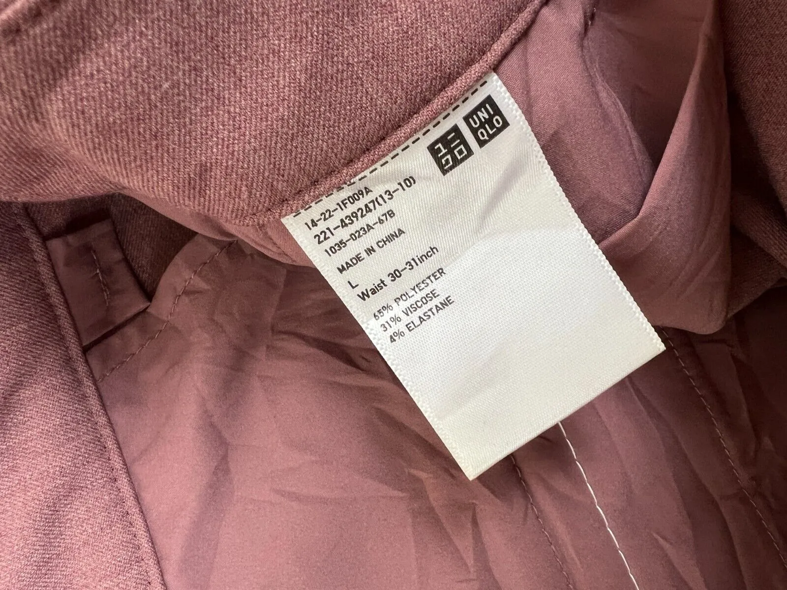 Uniqlo Womens Cropped Dress Pants Size Large (30-31 Inch)