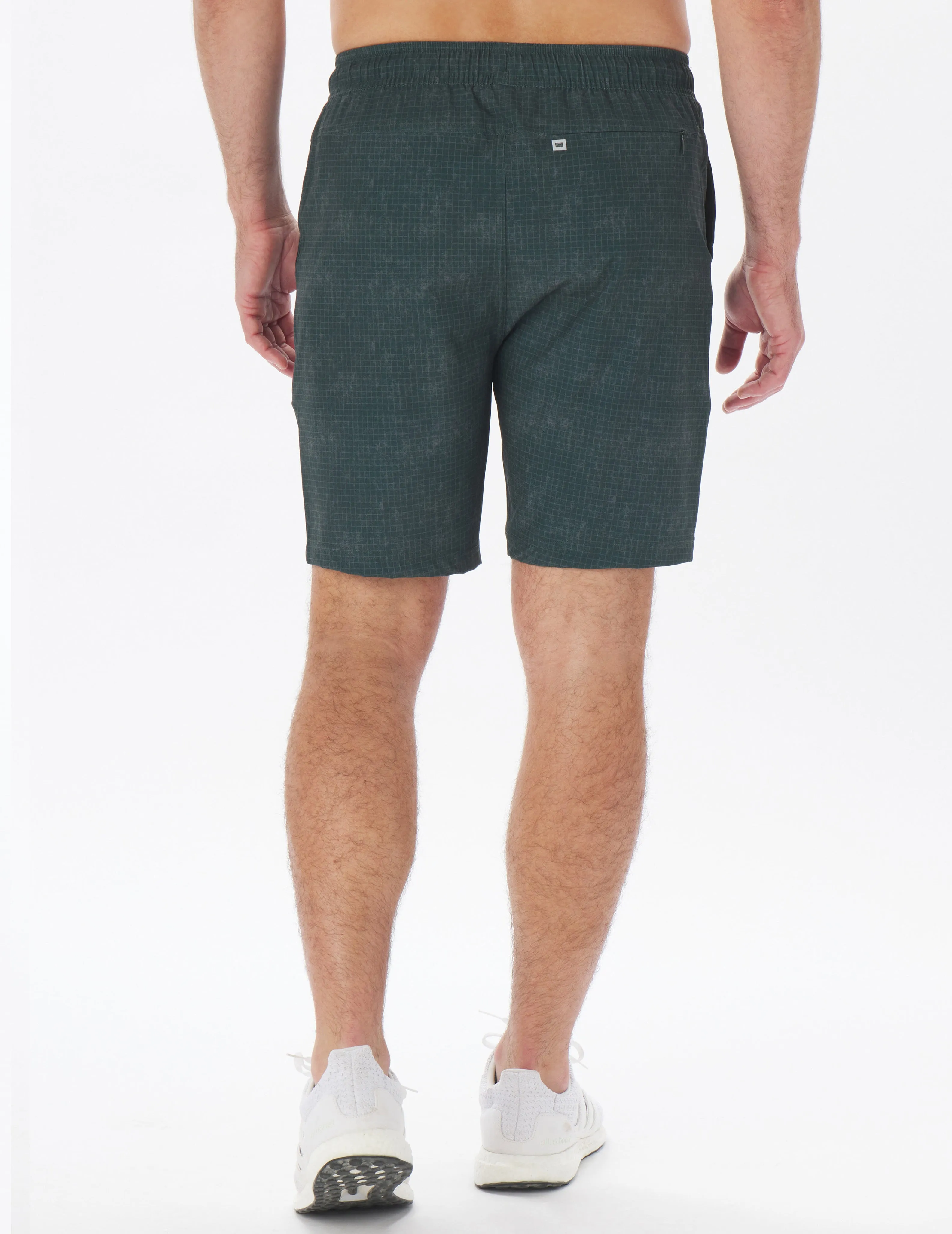 Versatility Short: Forest Grid Print