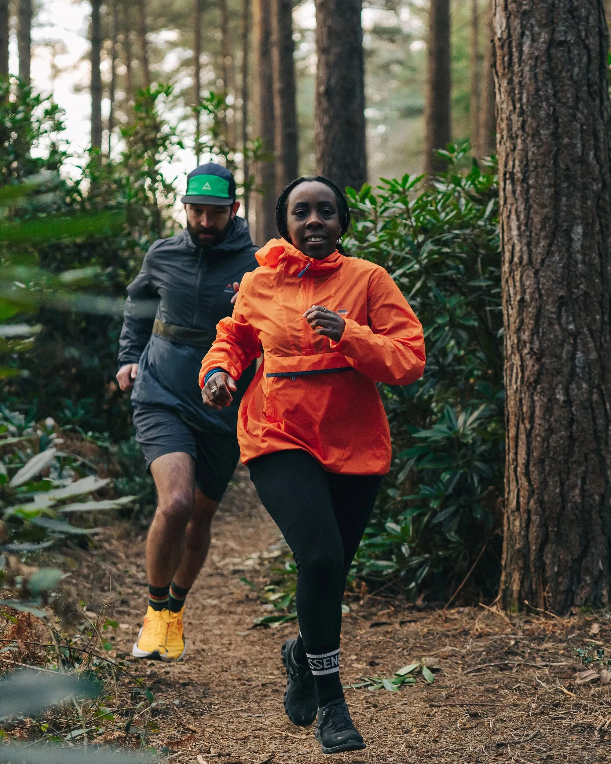Viento Recycled Windshell Anorak - Ember Orange