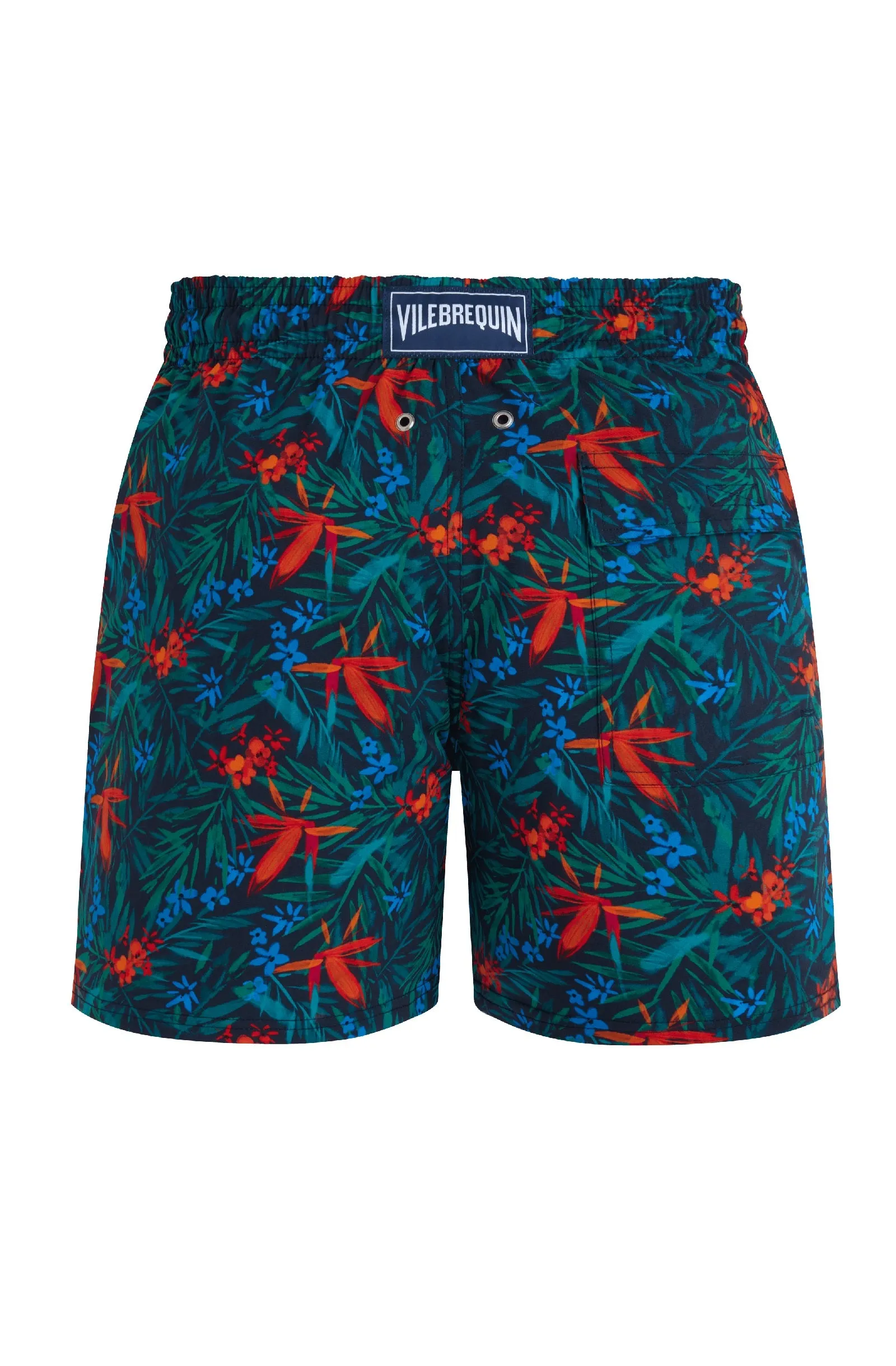 VILEBREQUIN Men Stretch Short Swim Shorts Tropical Flowers