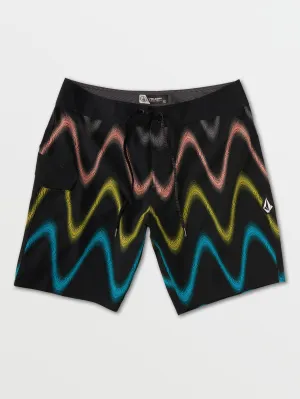 Volcom Mens Misprint Stripe Mod Trunks
