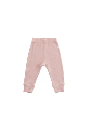 Waffle Baby Pants - Blush Pink