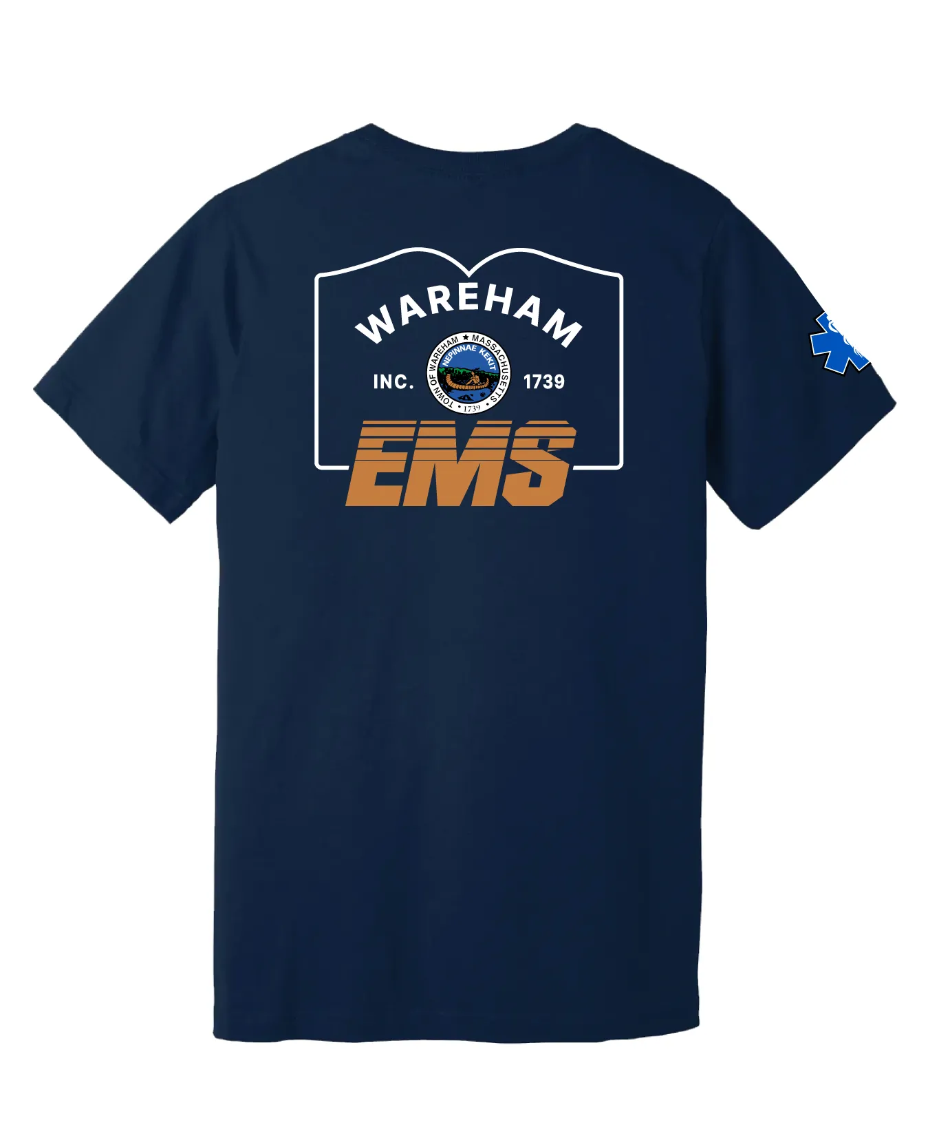 Wareham EMS Comfort Unisex Cotton SS Tee - Town Sign