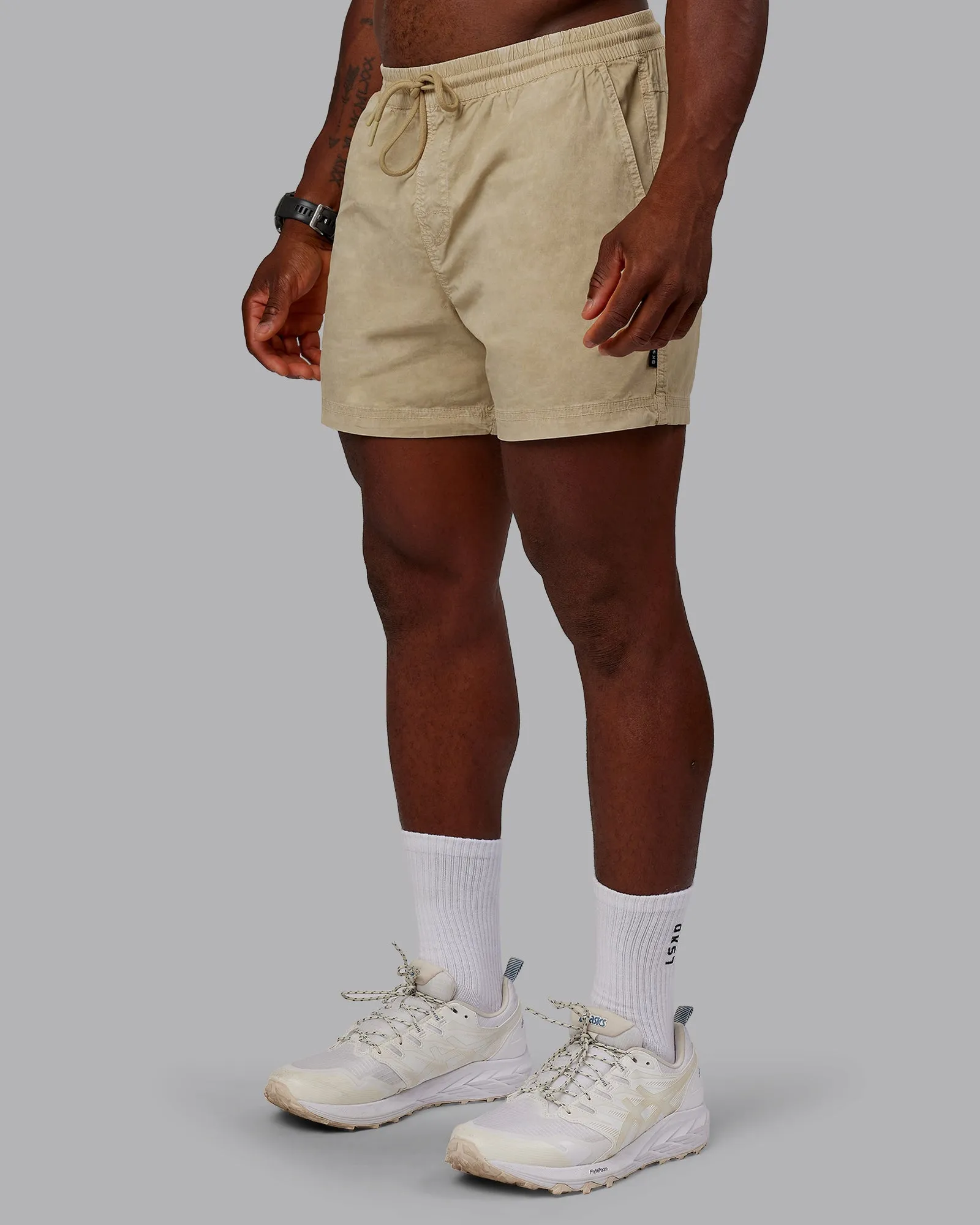 Washed Daily 5" Shorts - Pale Khaki