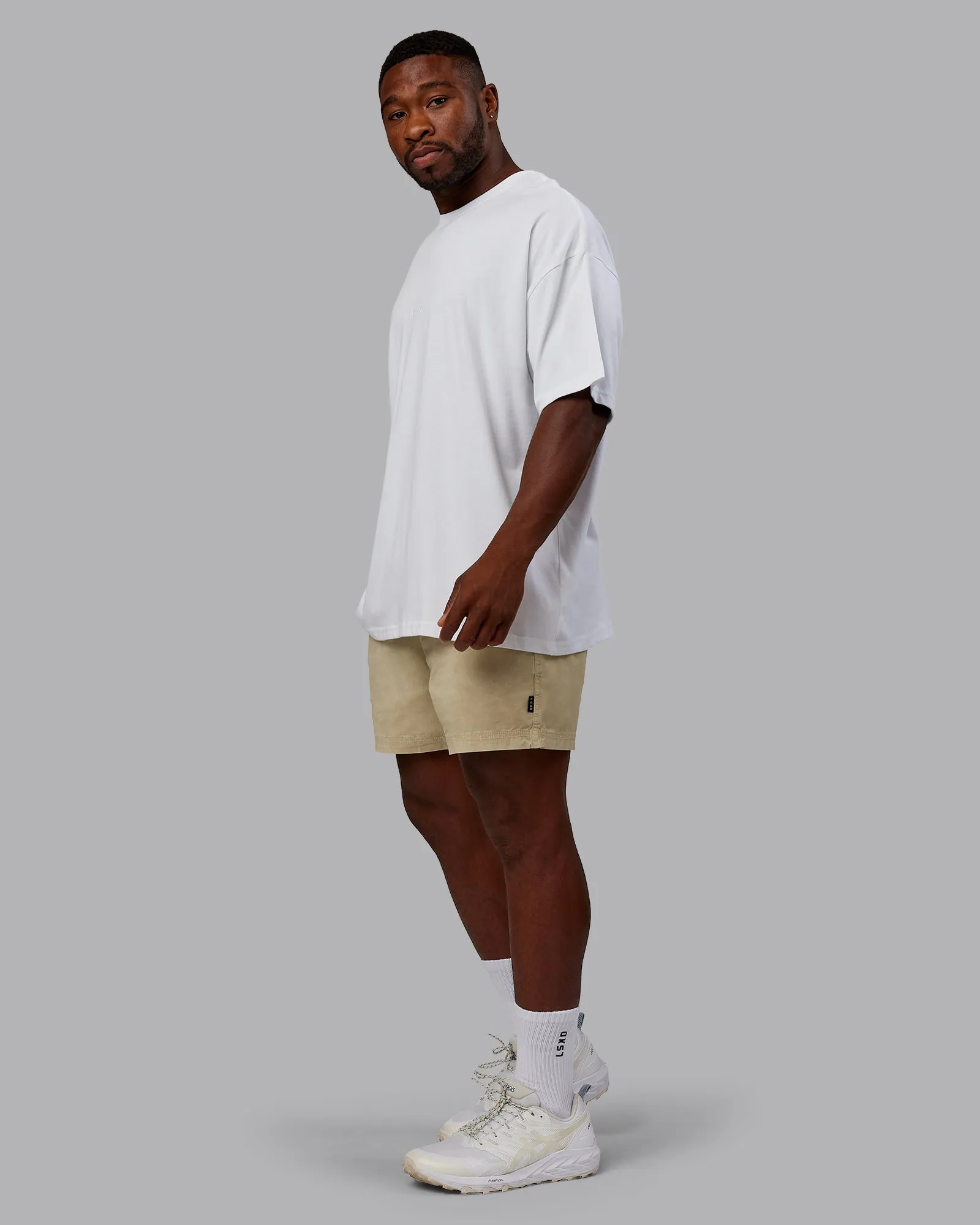 Washed Daily 5" Shorts - Pale Khaki