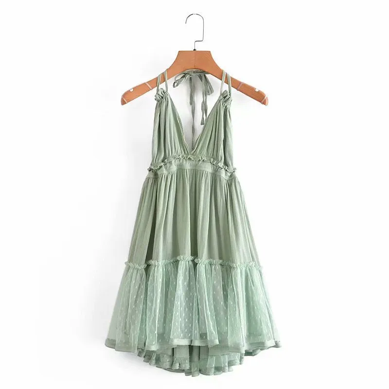 Weekend Getaway Stylish Linen Skater Dress