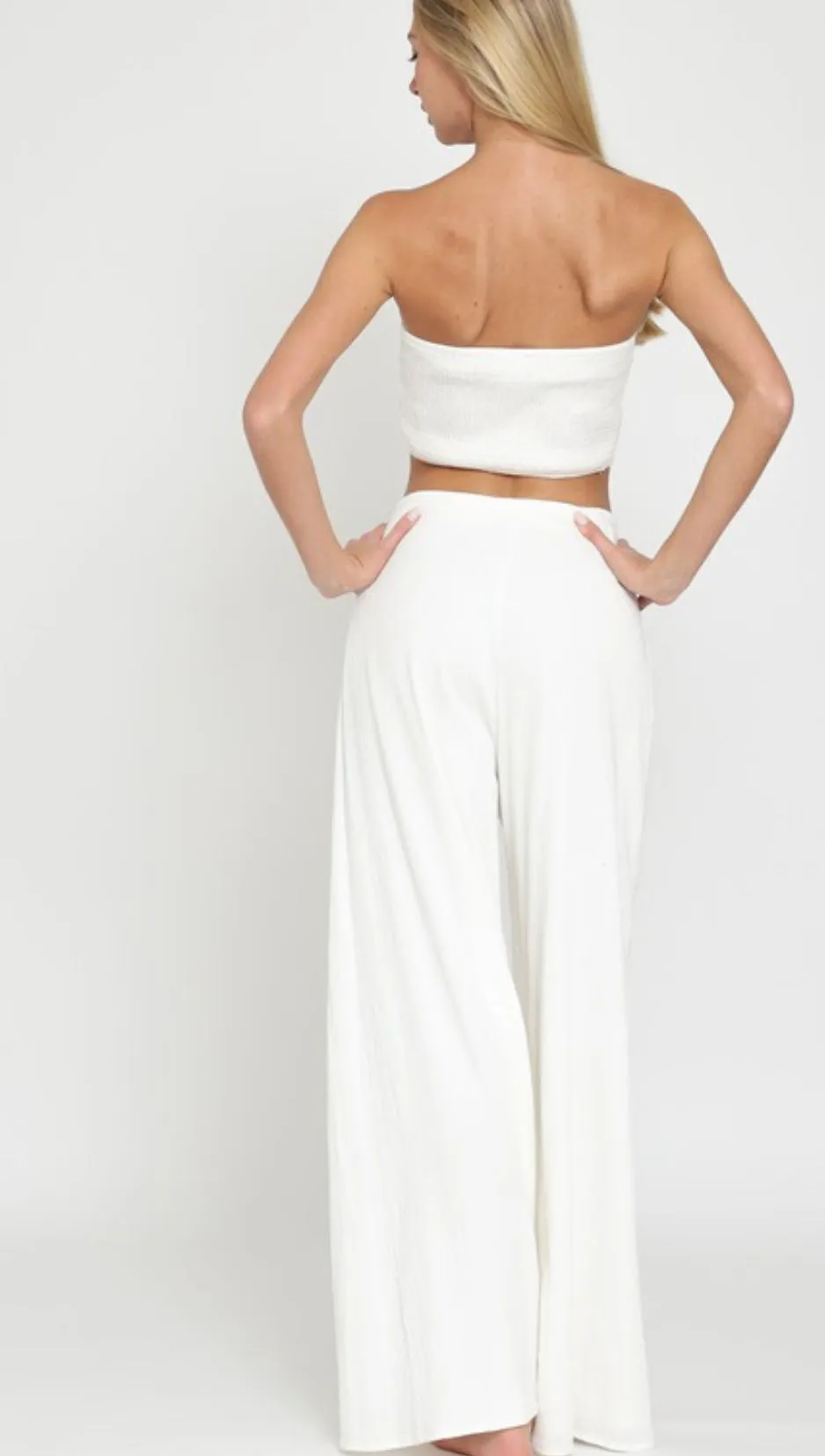 White Party Crop Strapless Tube Vest *Restocked