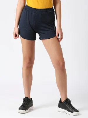 Women Blue Solid Shorts- FOXY SHORTS - SL-BL