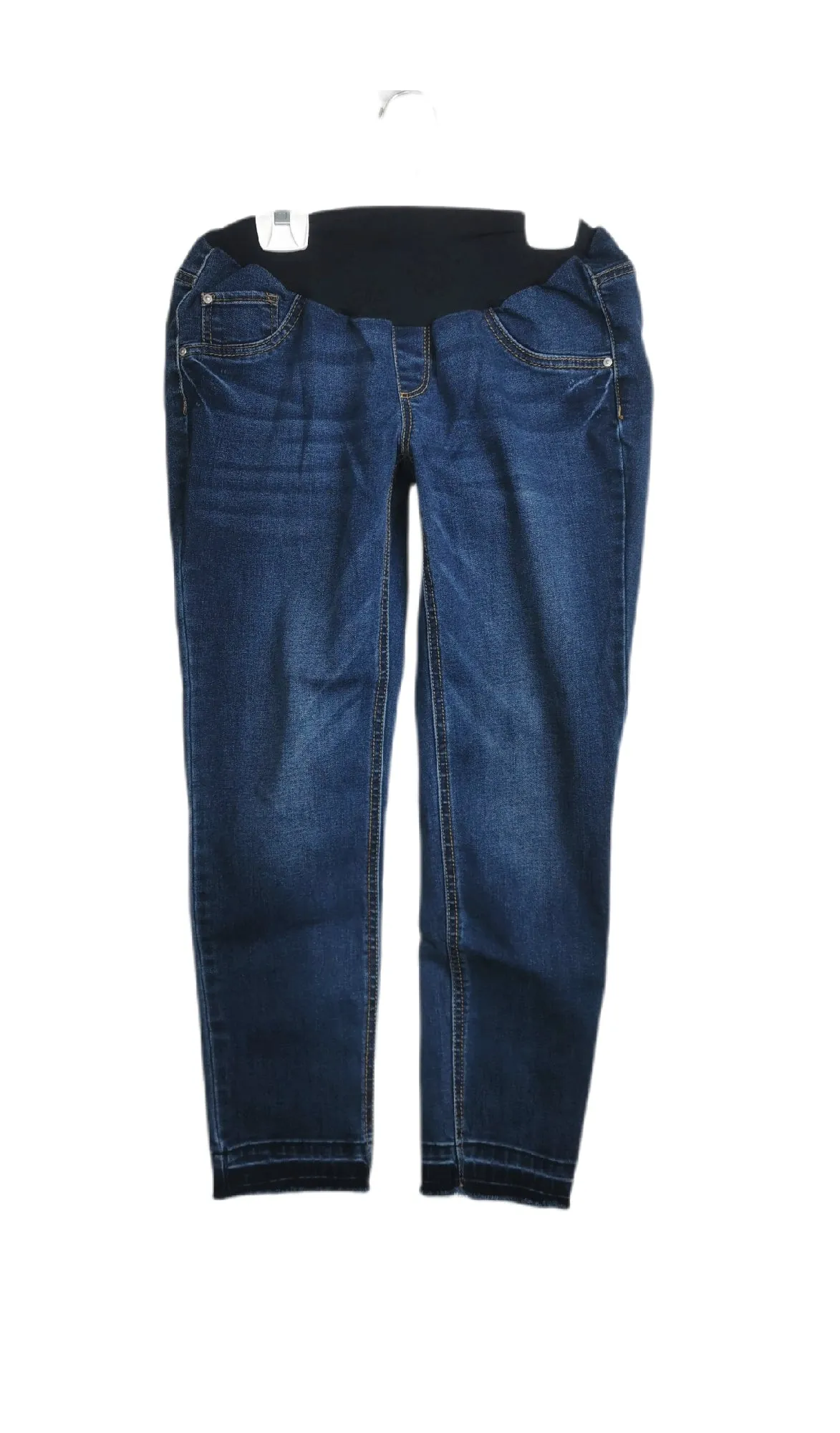 WOMENS SIZE MEDIUM - JESSICA SIMPSON MATERNITY, Cropped Skinny Jeans, Full Belly Panel EUC B11