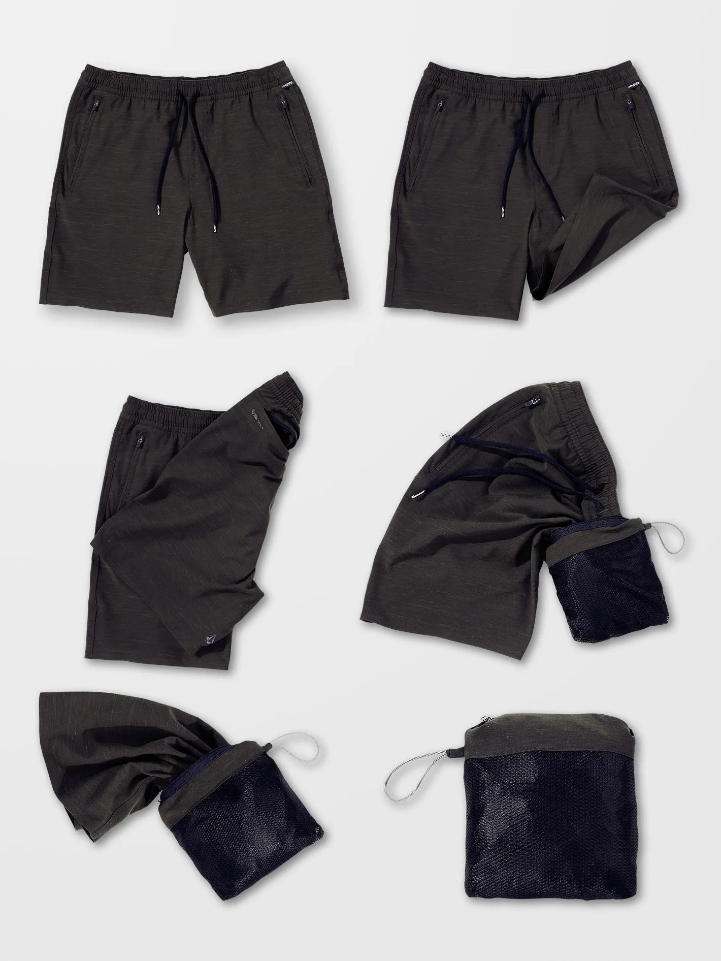 Wrecpack Hybrid 19" Shorts - BLACK