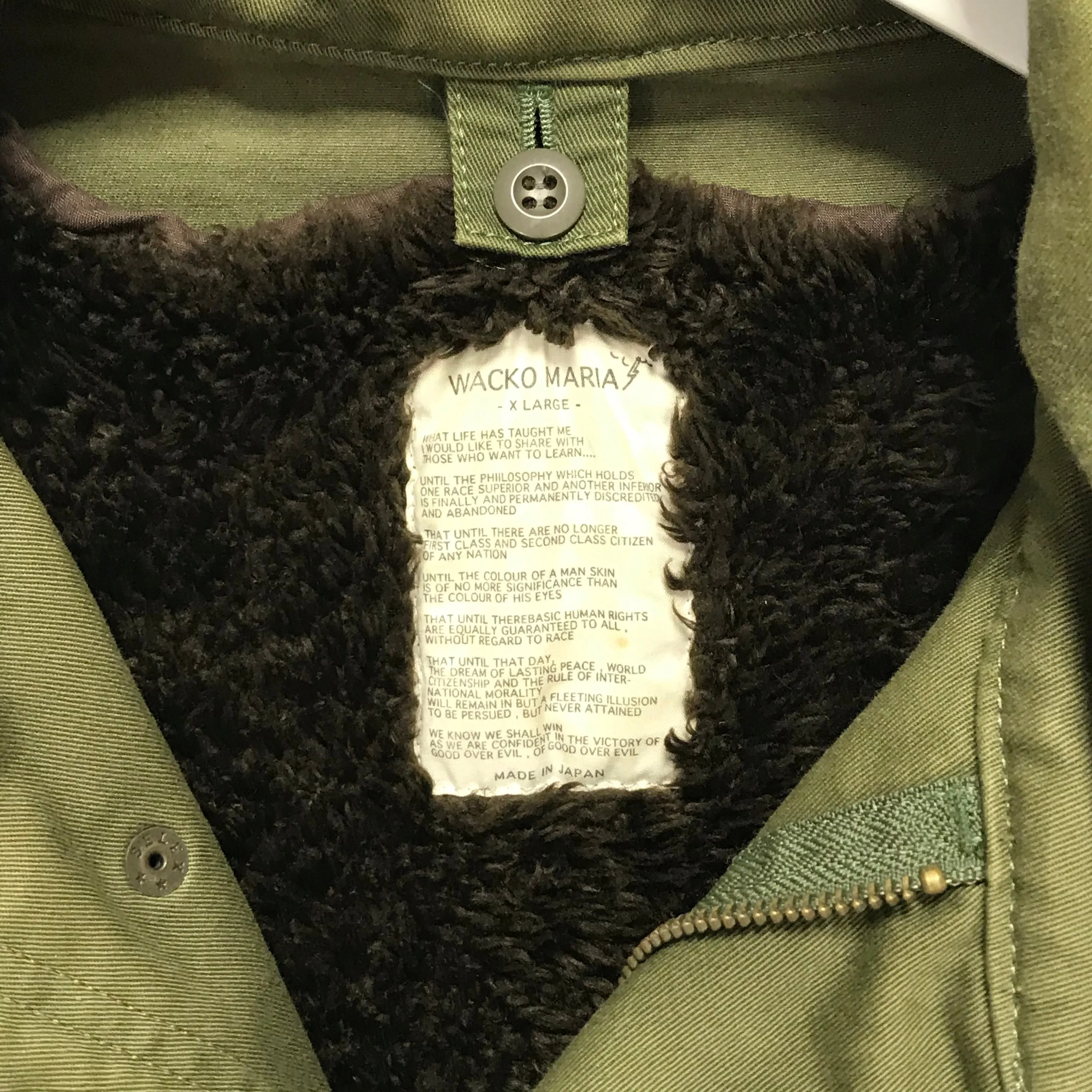 [XL] Wacko Maria Guilty Parties M-65 Jacket Olive