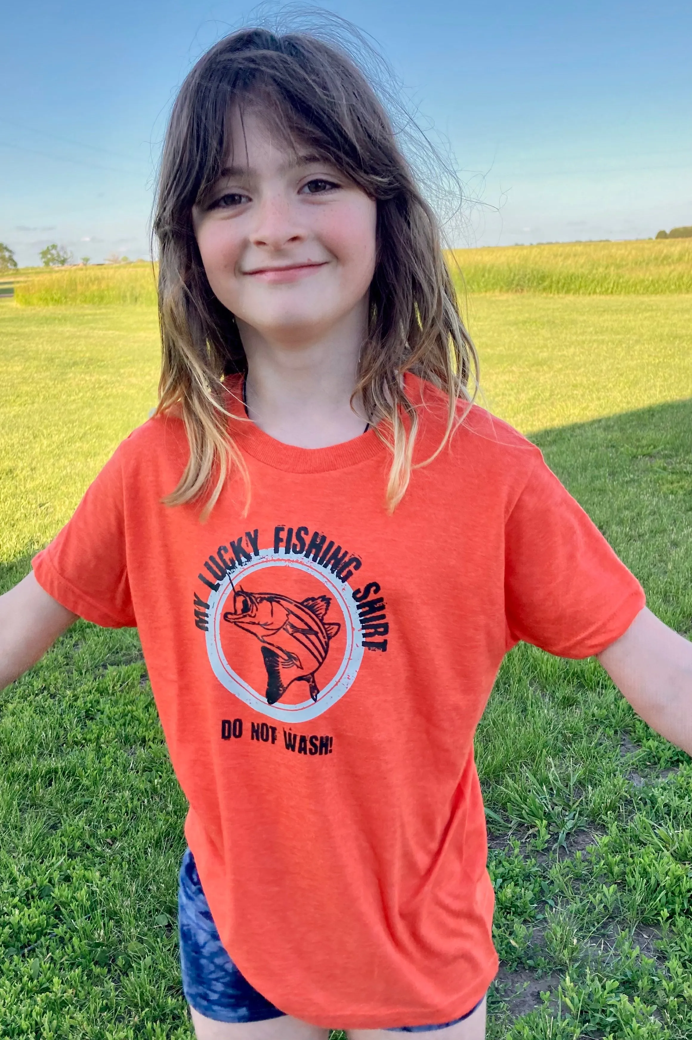 Youth Lucky Fishing Tee Shirt - Iowa