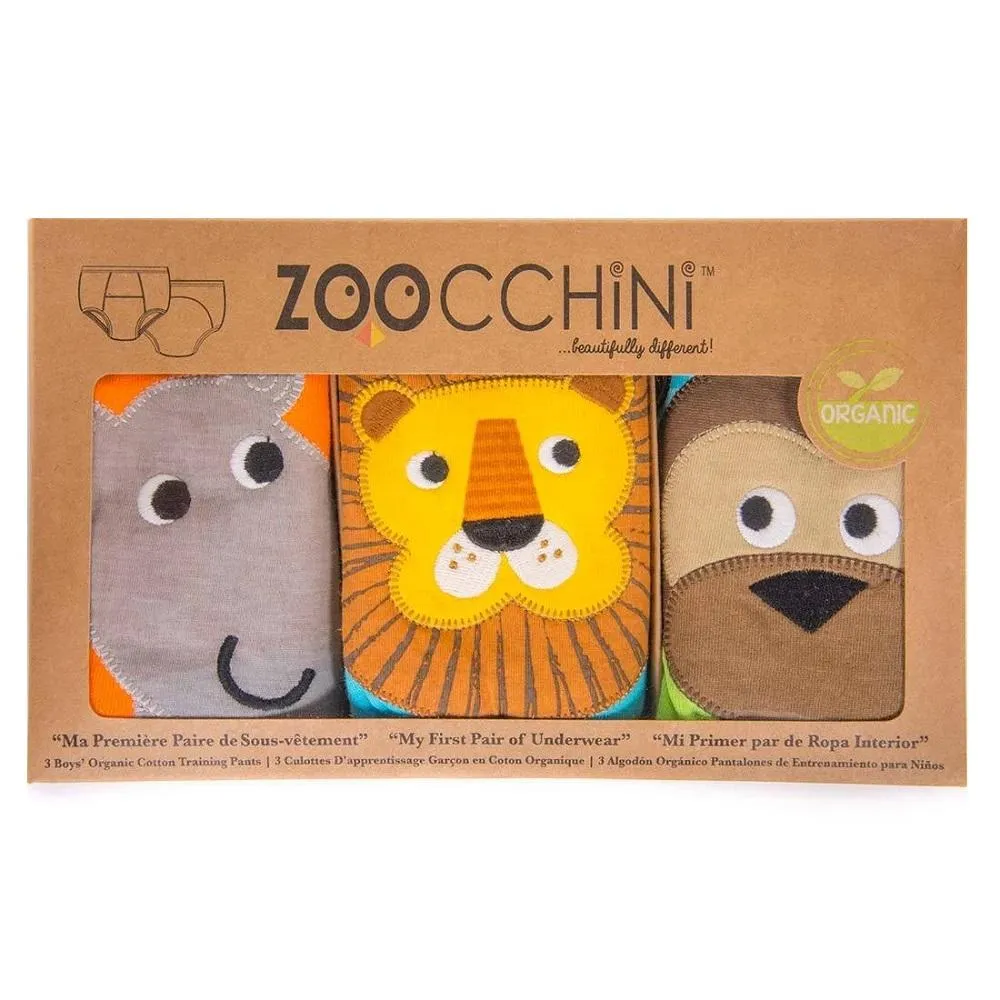 ZOOCCHINI Organic Potty Training Pants Set (Safari Friends)